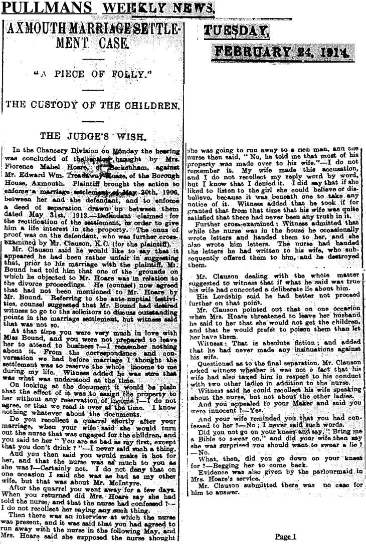 Pullmans Weekly News Feb 24th 1914