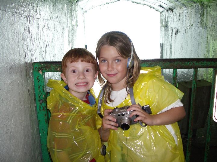 IMGP0809 The tunnels below the falls.  CHEESE!