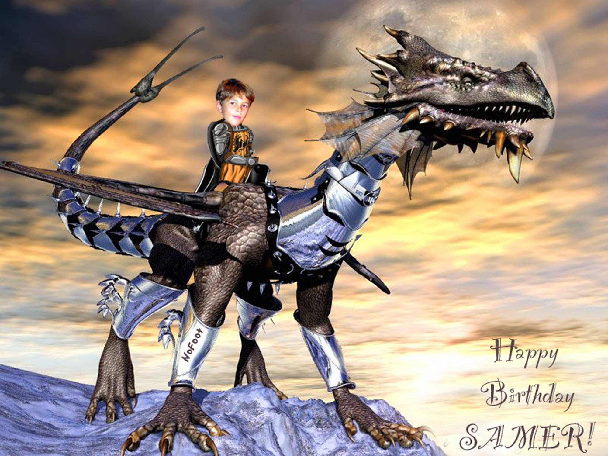 Samer On A Dragon